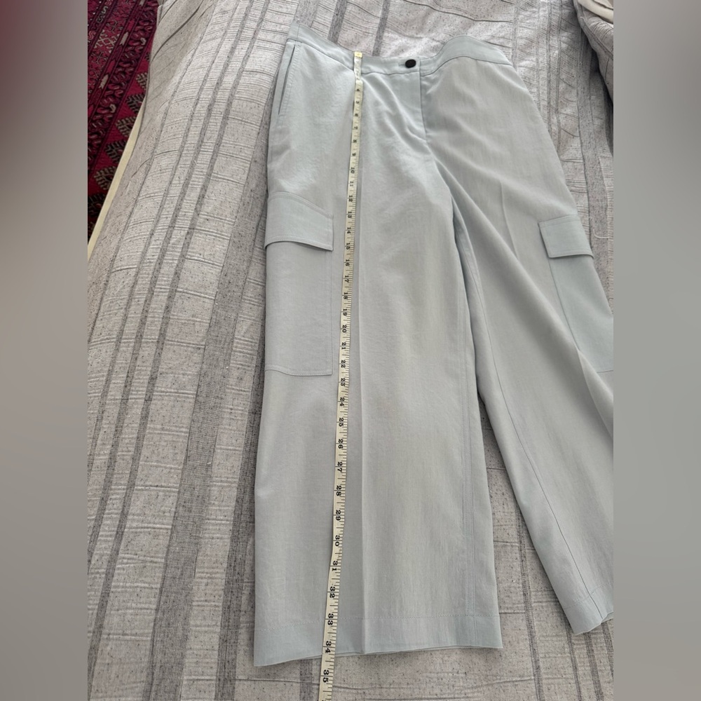 Theory Light blue Cargo pants size 6 inseam 23.5 inches - Picture 5 of 8